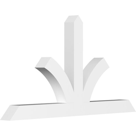Ekena Millwork Richland Architectural Grade PVC Gable Bracket, 84"W x 45 1/2"H x 6"D x 6"F, 13/12 Pitch GBP084X46X0606RIC00